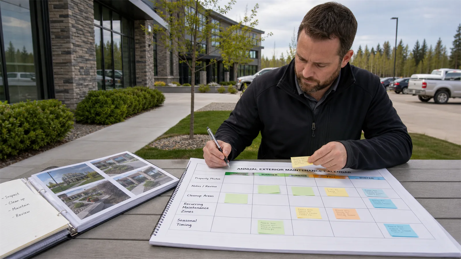 Use the site review to choose between reset work, recurring care, and seasonal planning.