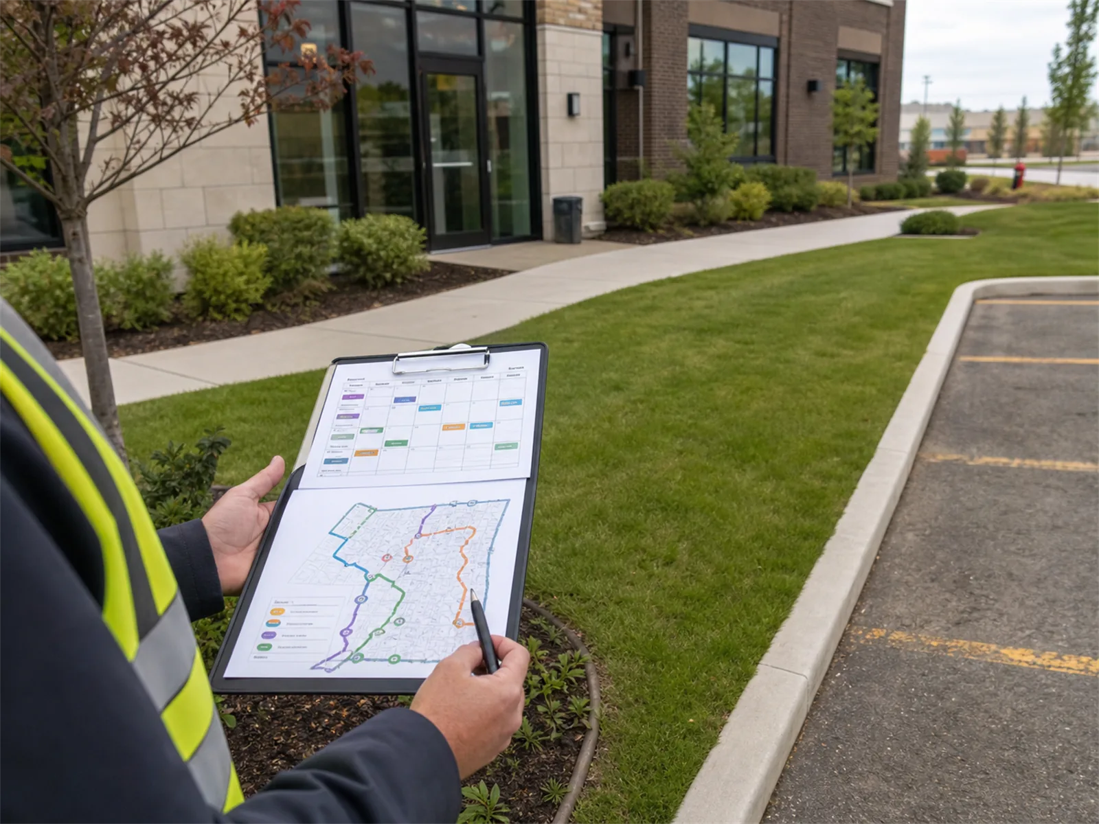 Frequency should match how visible and heavily used the property is.