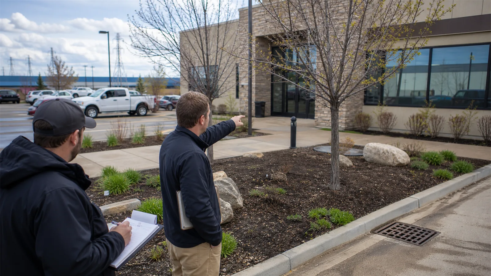 The first pass should connect Fort McMurray commercial property care questions to the parts of the property people actually use.