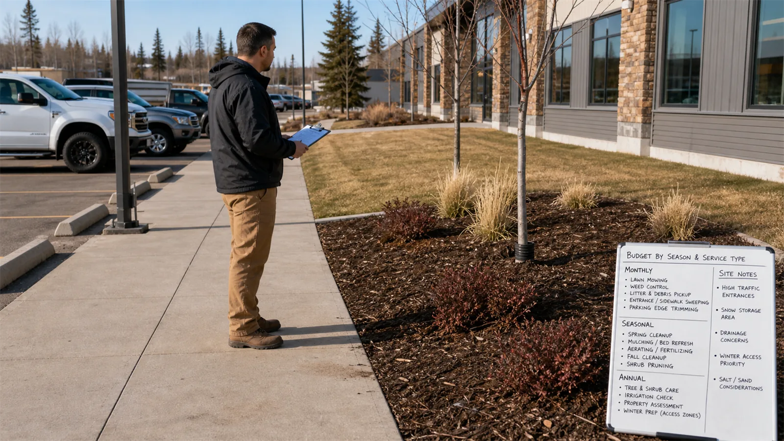 The first pass should focus on the areas where budget for Commercial Property Maintenance changes access, appearance, or timing.