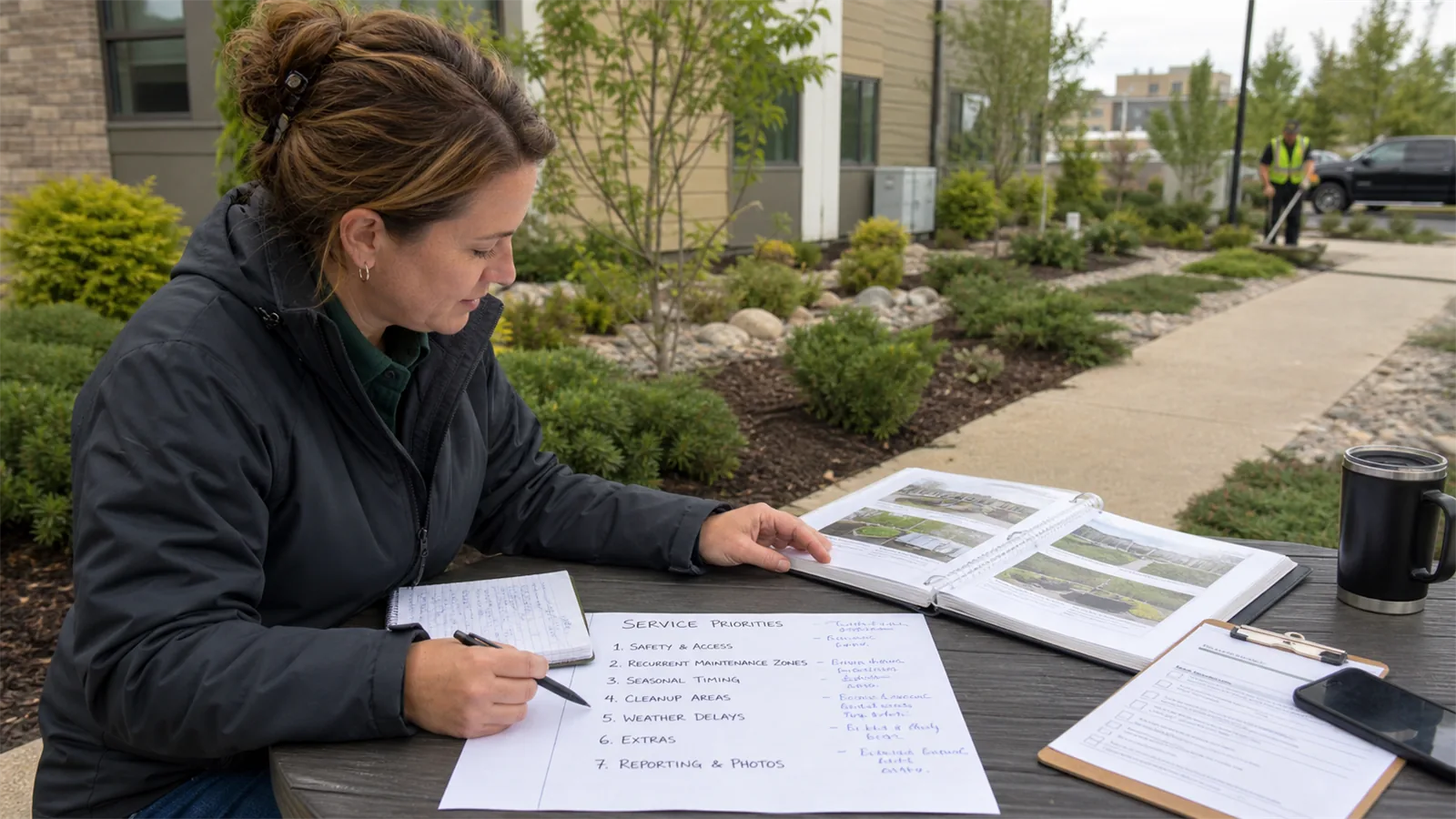 Use the site review to choose between reset work, recurring care, and seasonal planning.