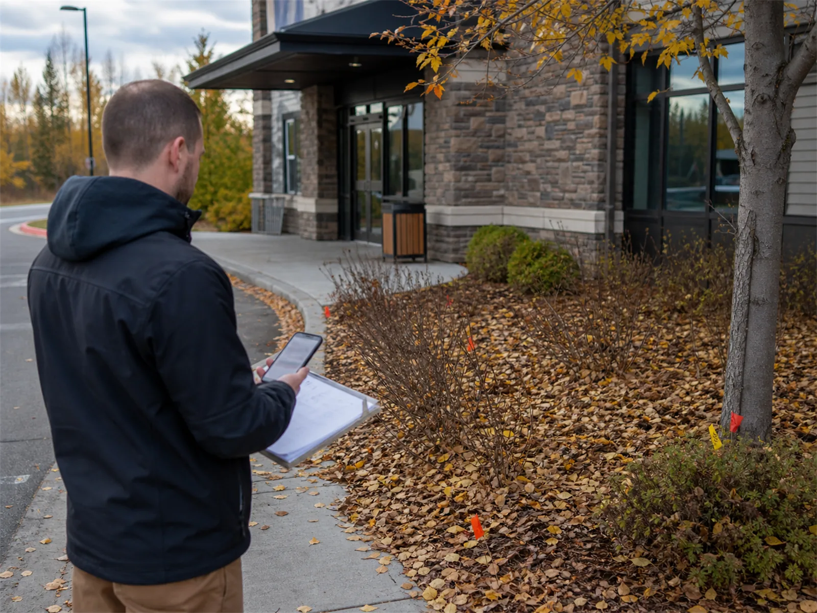 Fall cleanup removes seasonal buildup before snow covers it.