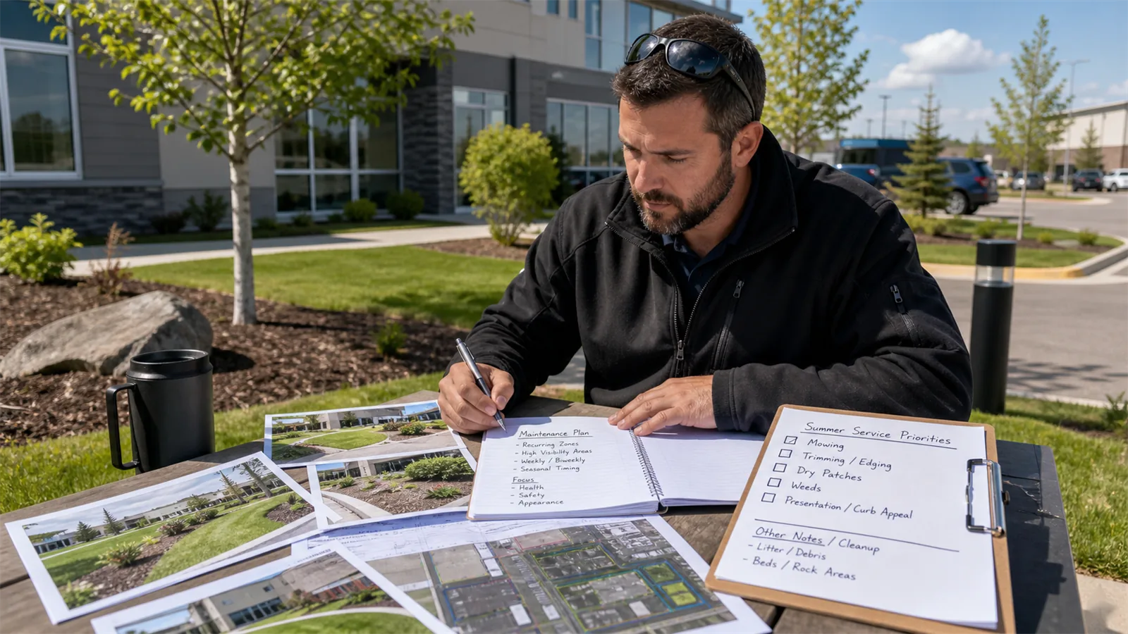 Use the site review to choose between reset work, recurring care, and seasonal planning.