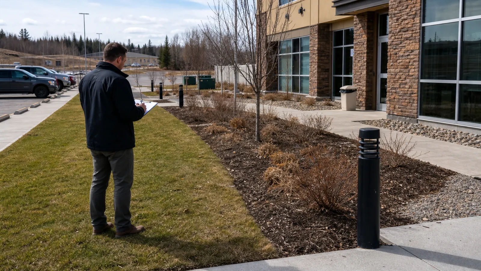 The first pass should connect seasonal landscaping booking windows to the parts of the property people actually use.