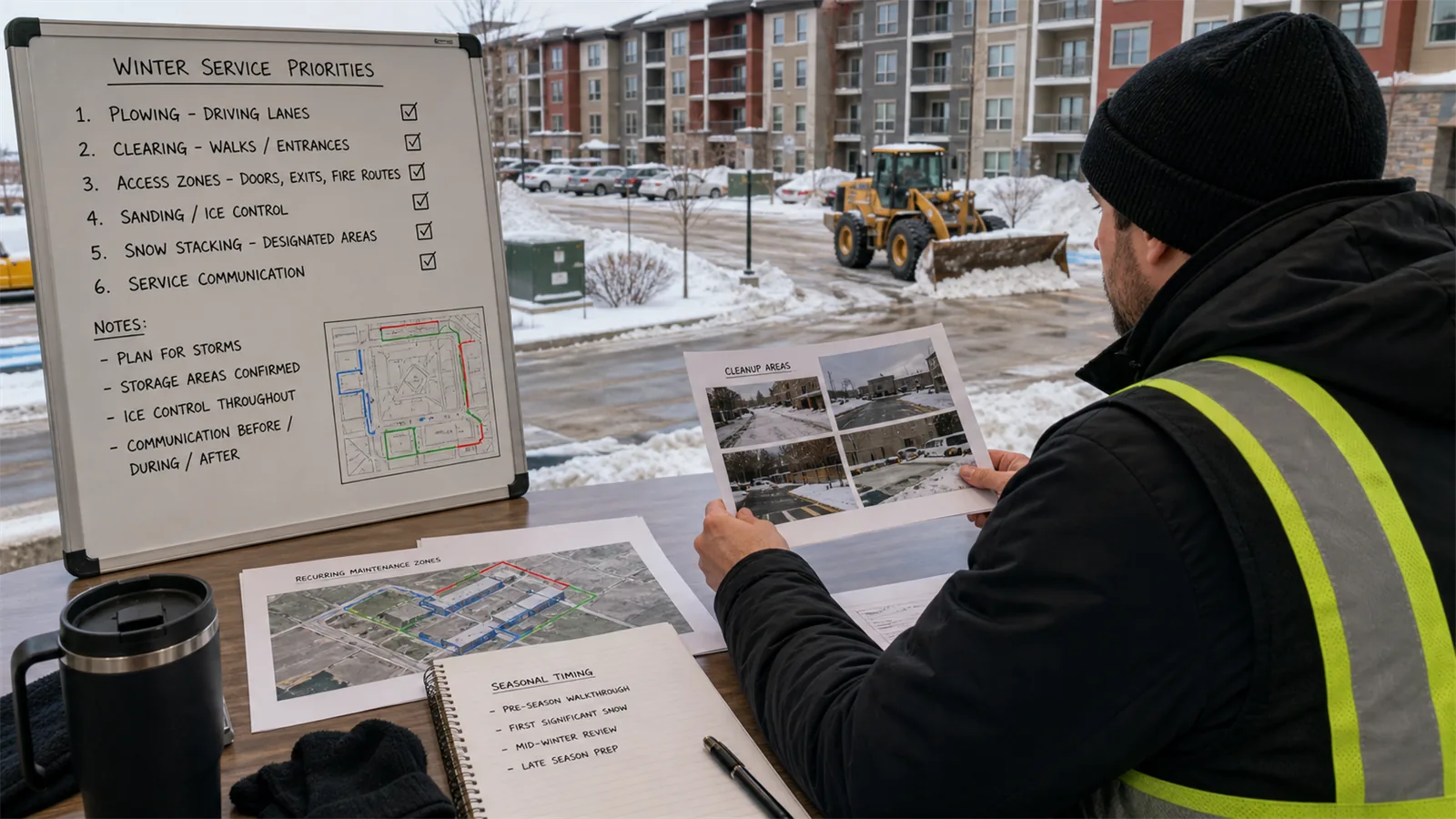Use the site review to choose between reset work, recurring care, and seasonal planning.