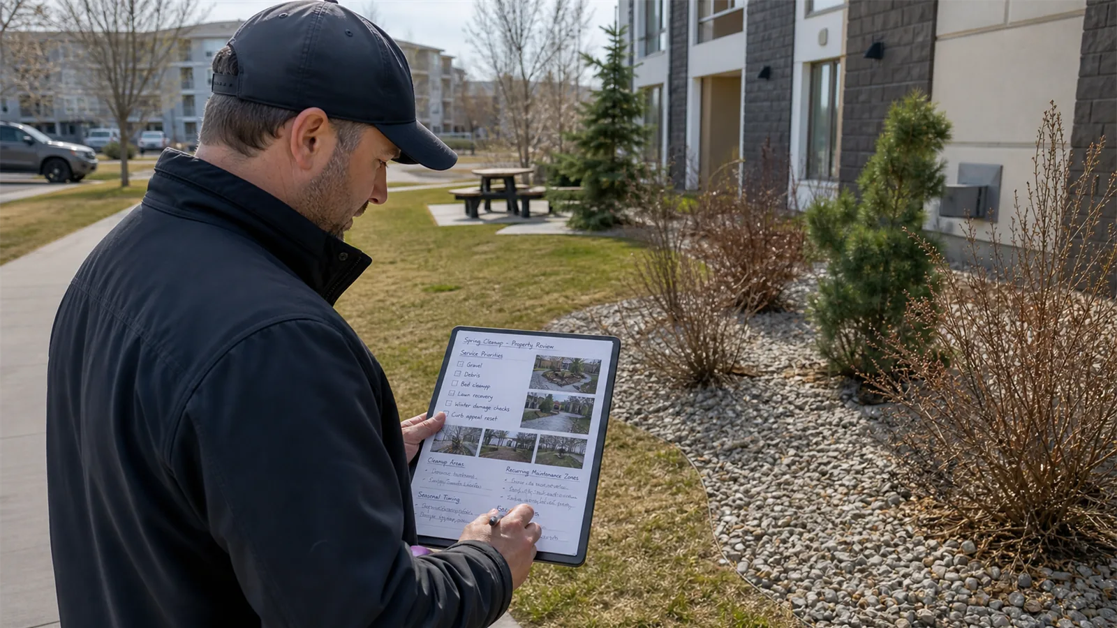 Use the site review to choose between reset work, recurring care, and seasonal planning.