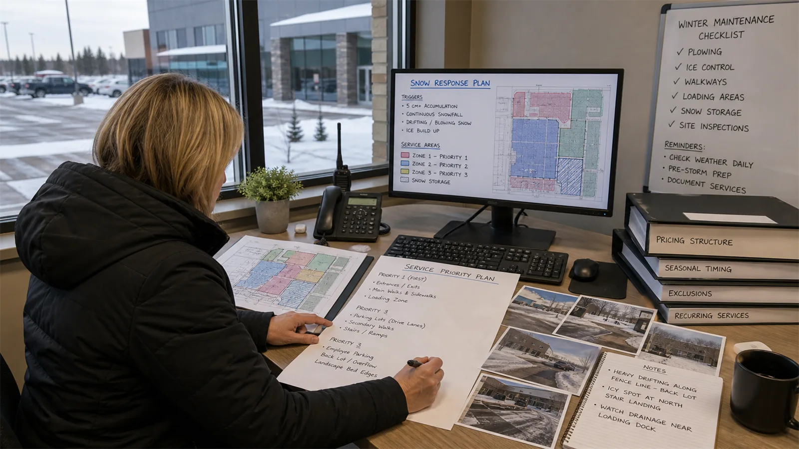 Use the site review to choose between reset work, recurring care, and seasonal planning.